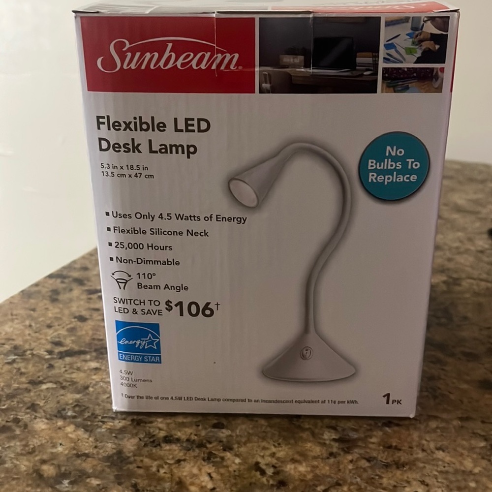 Sunbeam flexible LED desk lamp